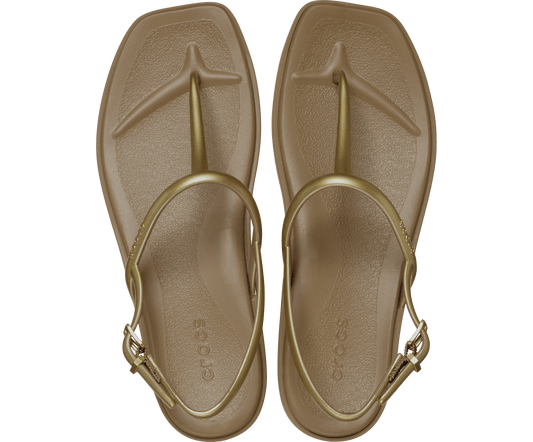 Miami Metallic Thong Flip - sepia