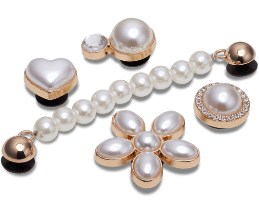 Jibbitz Dainty Pearl Jewelry - 5 pack