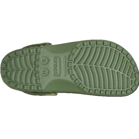 Classic Camouflage Clog - army green/multi