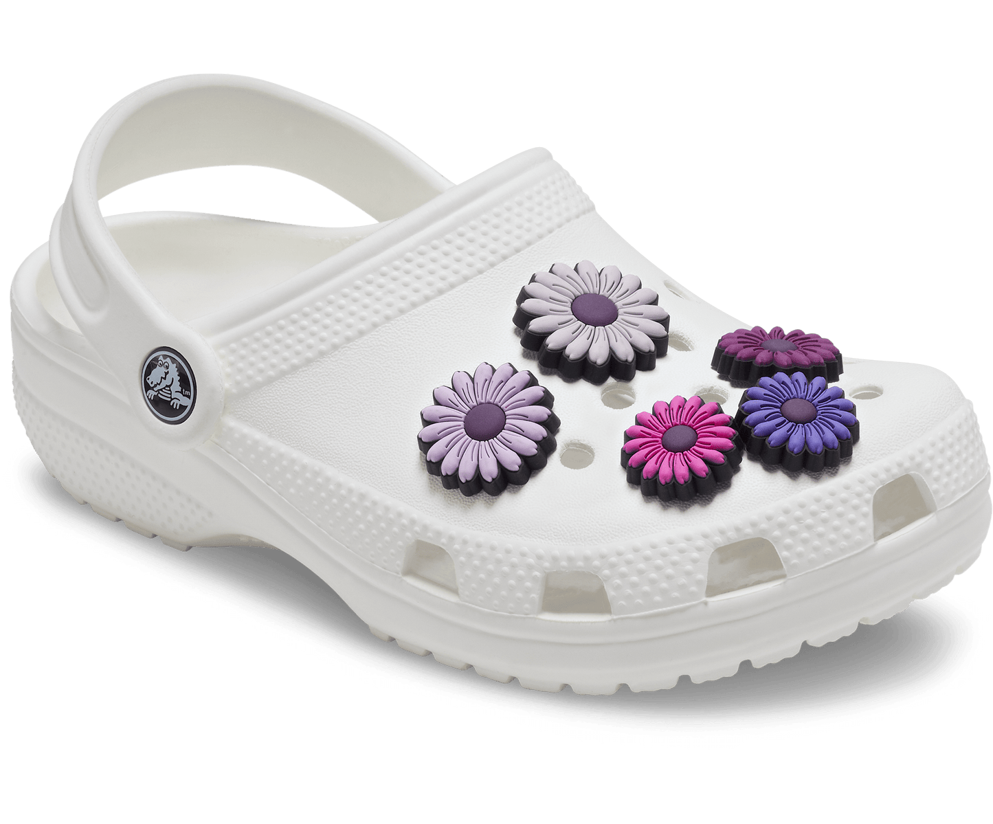 Jibbitz Mixed Purple Florals - 5 pack