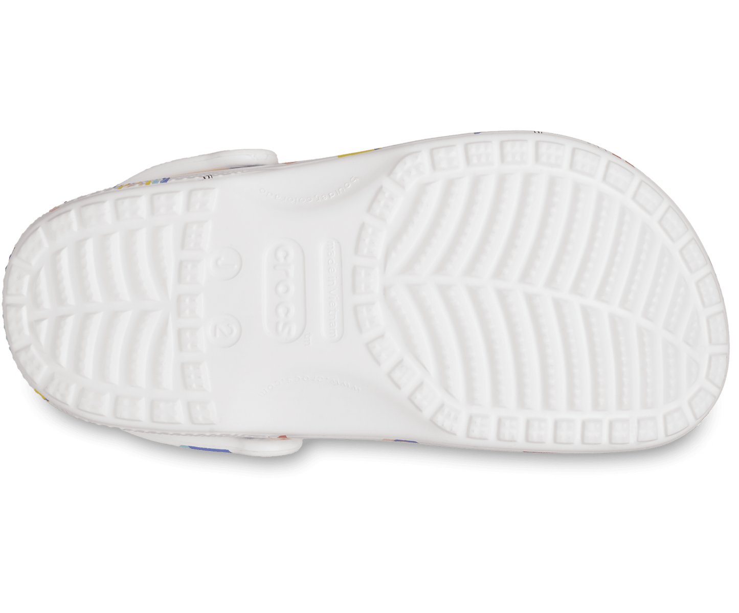 Classic Doodle Print Clog Kids - white/multi