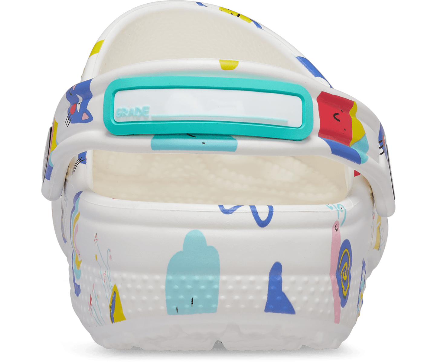 Classic Doodle Print Clog Toddler - white/multi