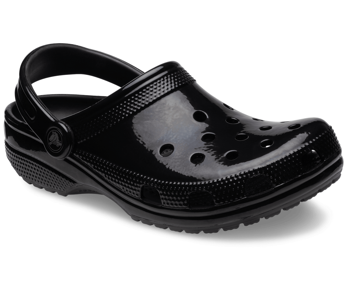 Classic High Shine Clog - black