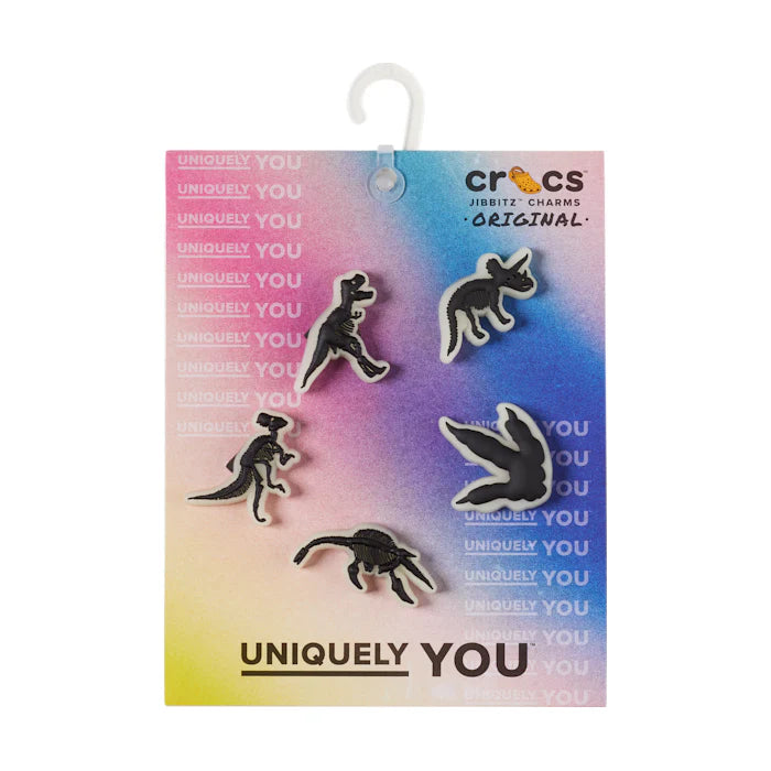 Jibbitz Glow In The Dark Dino - 5 pack
