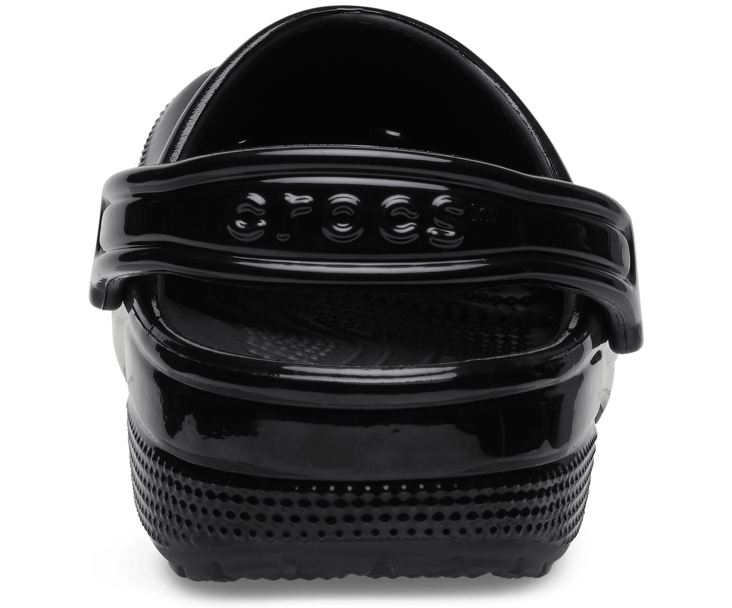 Classic High Shine Clog - black