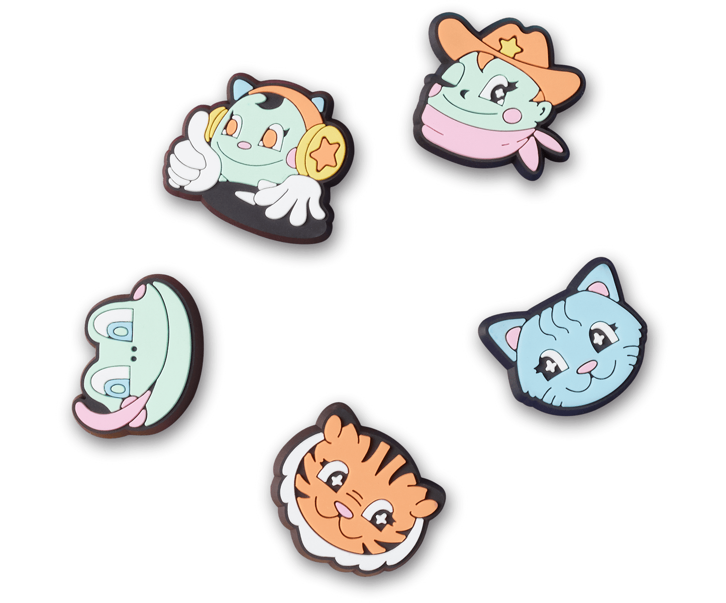 Jibbitz Kawaii Cartoons - 5 pack