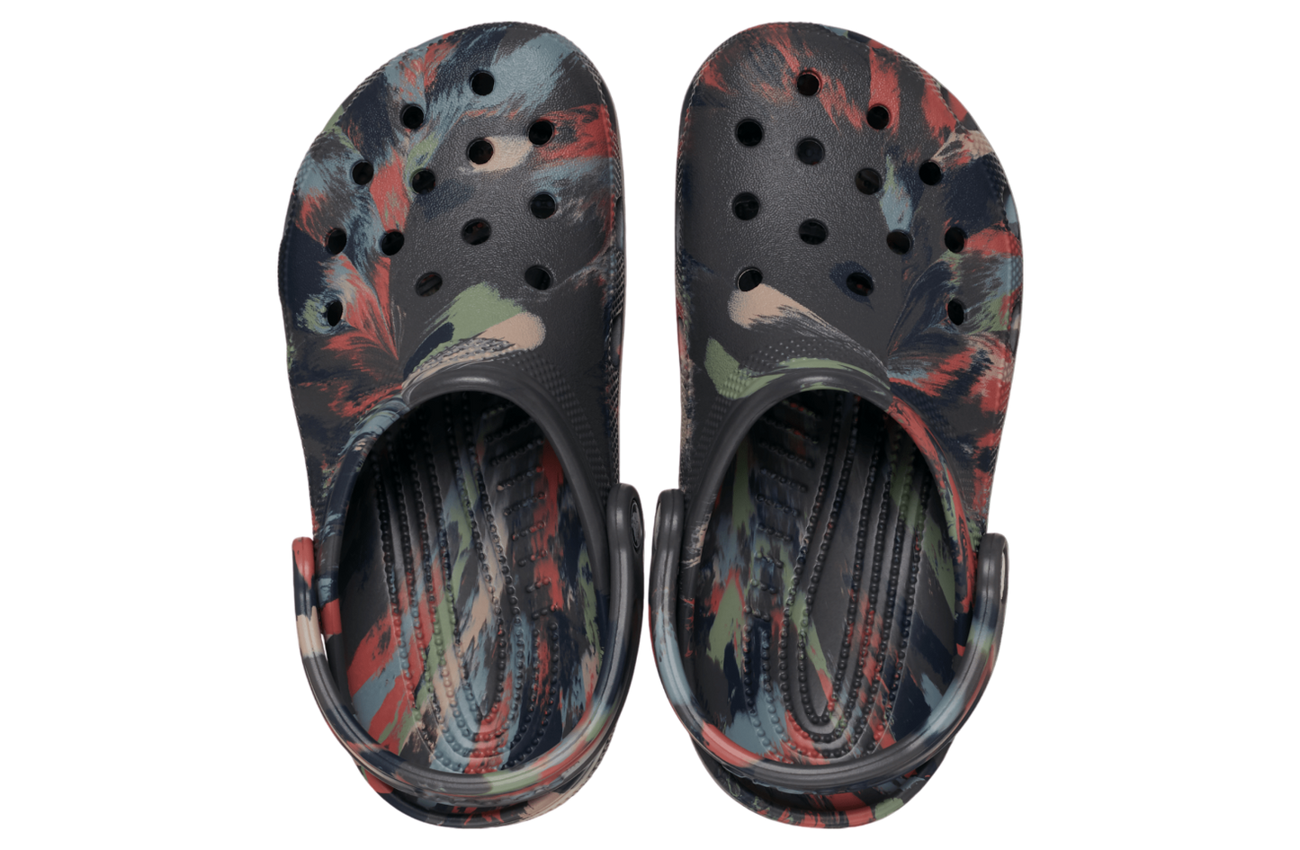 Classic Marbled Clog - black sand/multi