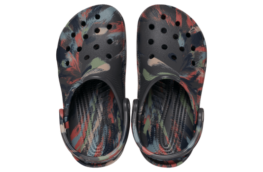 Classic Marbled Clog - black sand/multi