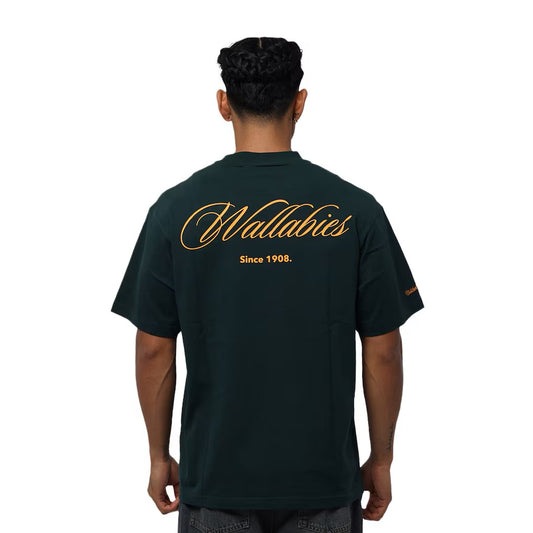 Wallabies Heritage Tee - deep emerald