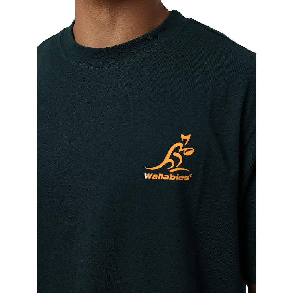 Wallabies Heritage Tee - deep emerald
