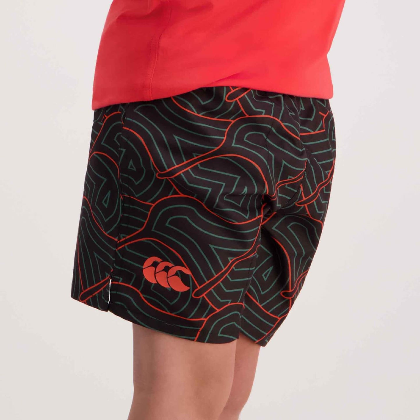 AOP Swim Tactic Kids Short - sea pine