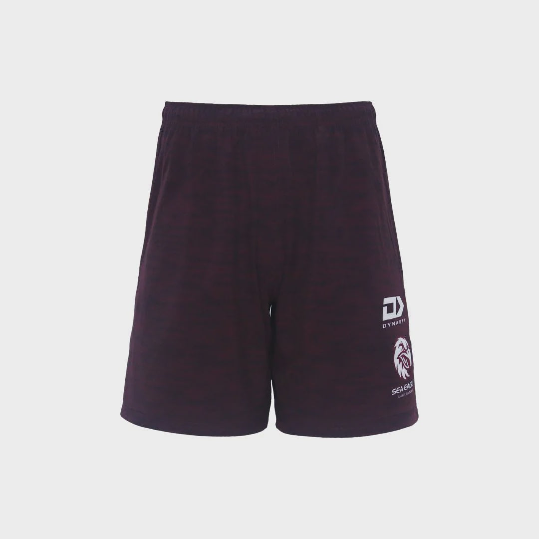 Sea Eagles Gym Shorts 2024 - maroon