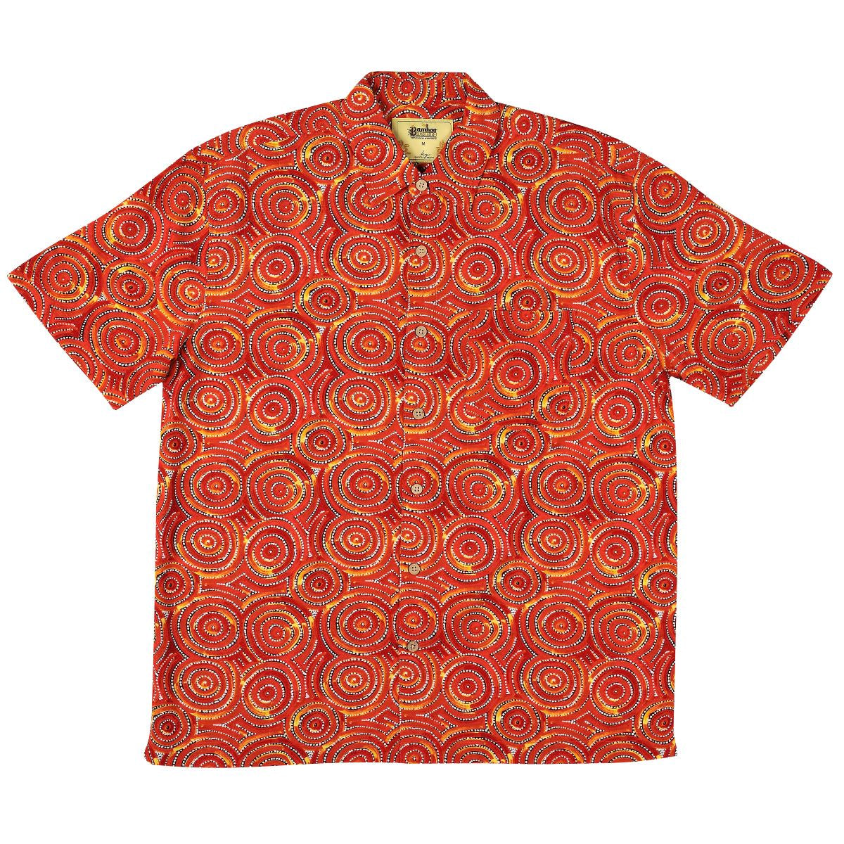 Bamboo Dreaming Shirt - Jukurrpa Mina Mina - The Rugby Shop Darwin