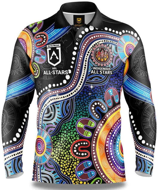 All Stars Indigenous Fishing Shirt 23 - The Rugby Shop Darwin