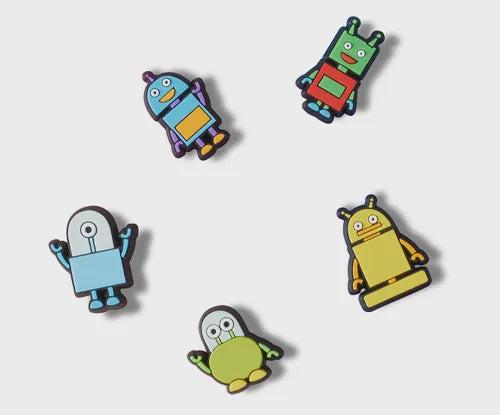 Jibbitz Tiny Robot Crew - 5 pack