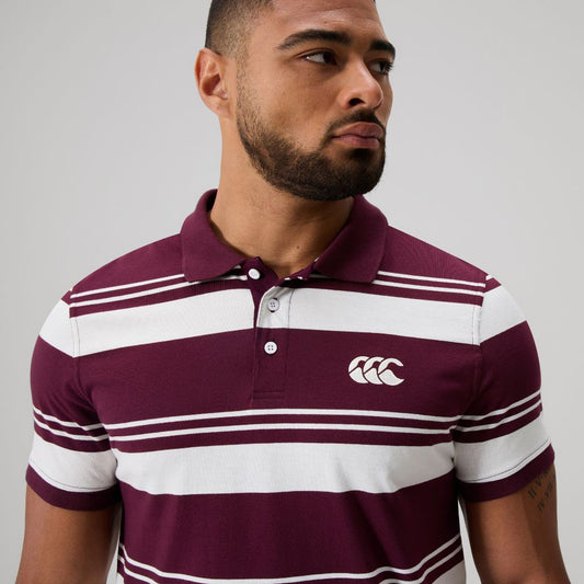 Engineered Stripe Polo - fig
