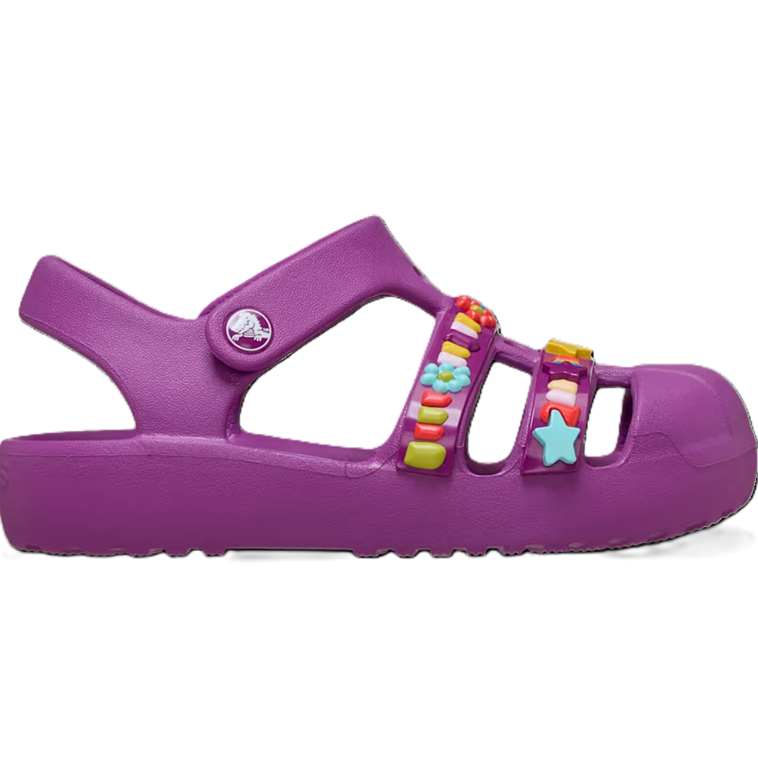 Classic Beaded Fisherman Sandal Toddler - grapeberry
