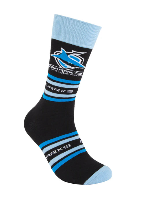 Sharks Footies Socks - black