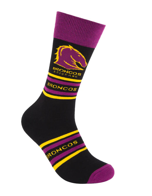 Broncos Footies Socks  - black