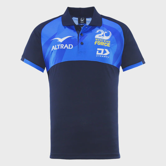 Western Force Media Polo 2025 - navy