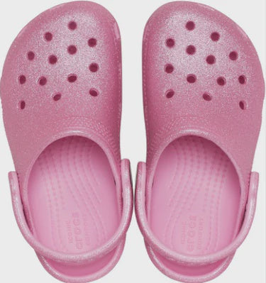 Classic Glitter Clog Kids - pink tweed