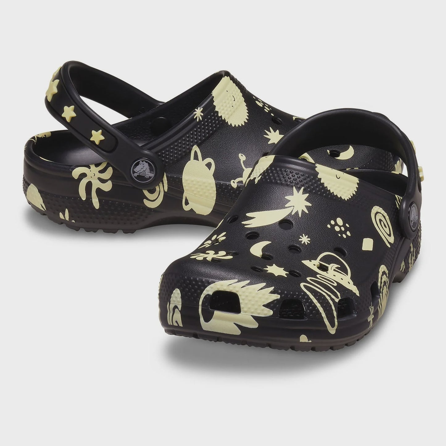 Classic Glow Space Clog Kids - black