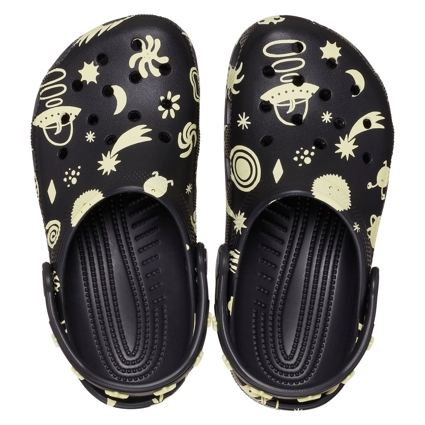 Classic Glow Space Clog Kids - black