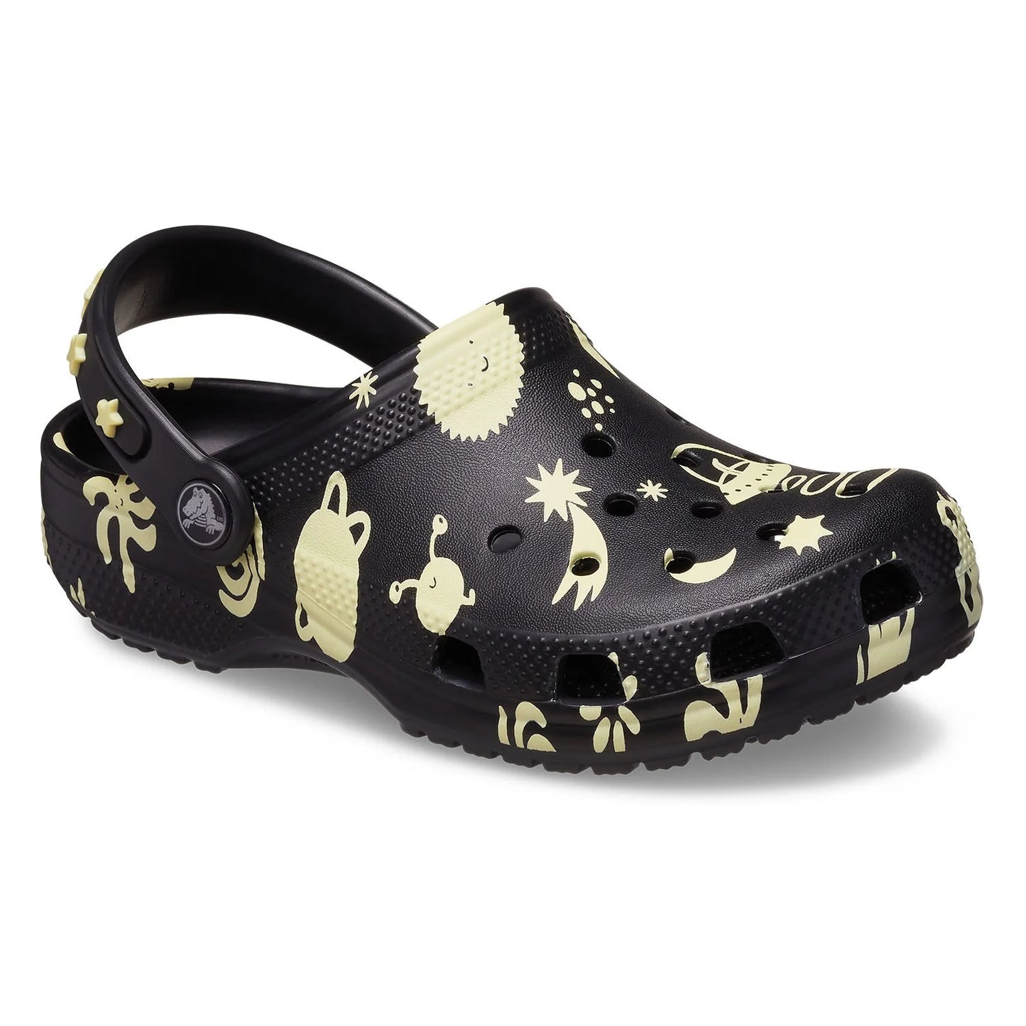 Classic Glow Space Clog Kids - black