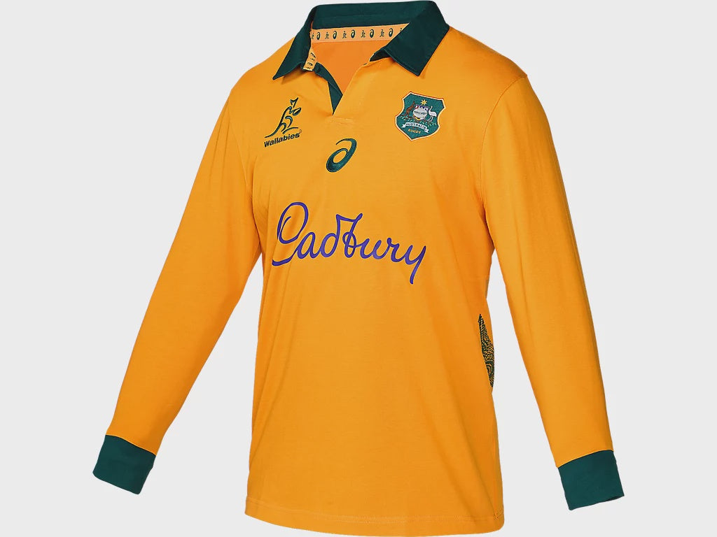 Wallabies Traditional Home Long Sleeved Jersey 2025