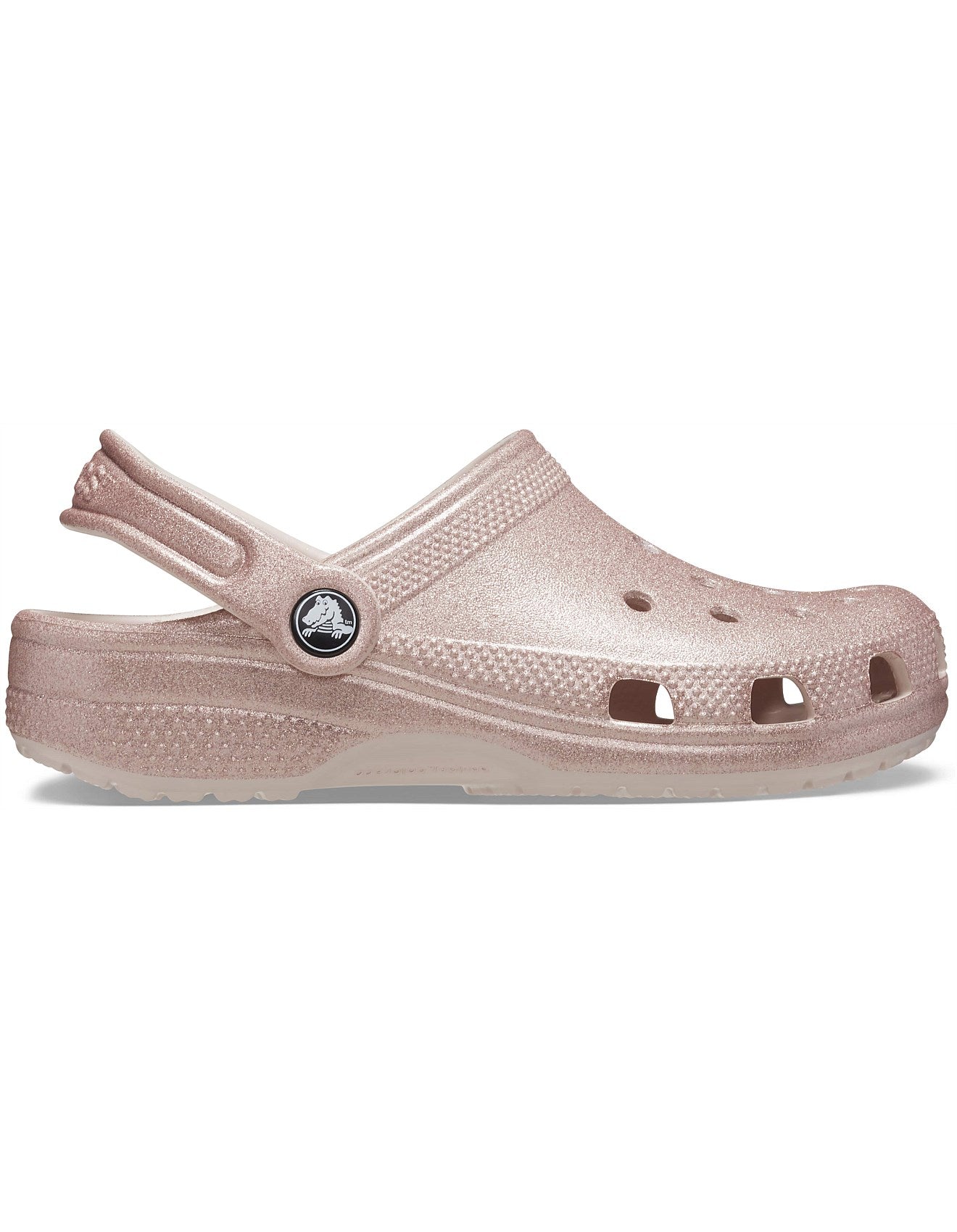 Classic Glitter Clog Kids - quartz