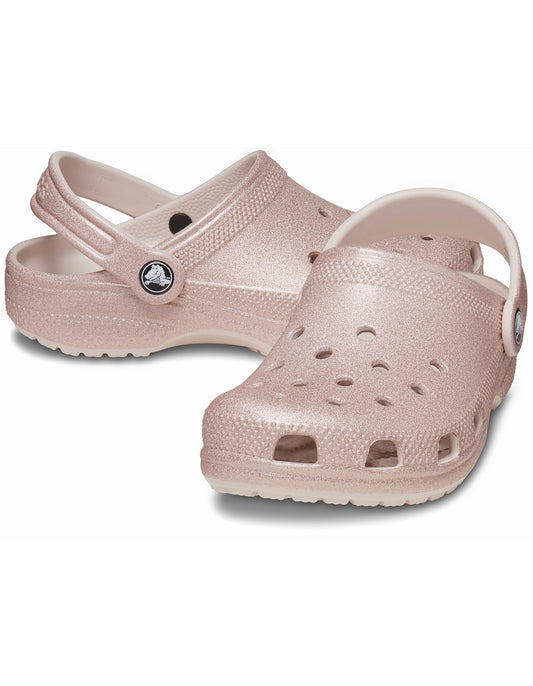 Classic Glitter Clog Kids - quartz