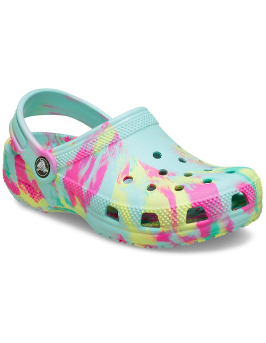 Classic Marbled Clog Toddler - aquamarine/multi