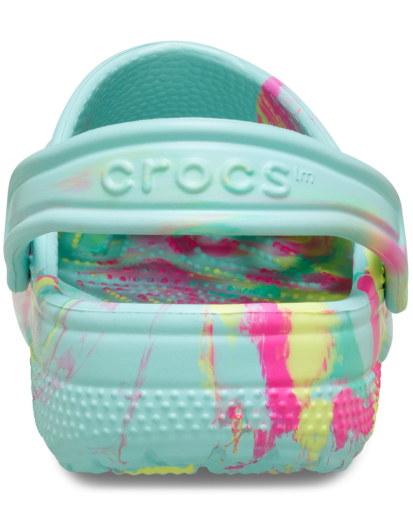 Classic Marbled Clog Toddler - aquamarine/multi