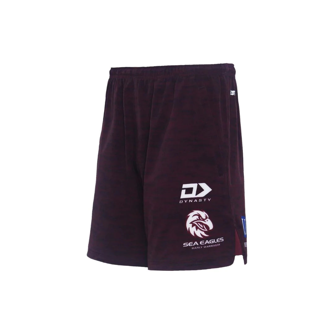 Sea Eagles Gym Shorts 2024 - maroon