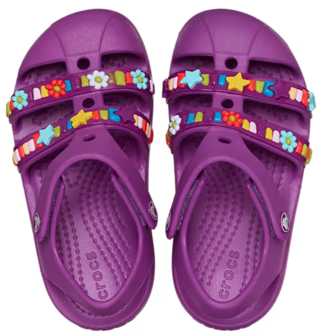 Classic Beaded Fisherman Sandal Toddler - grapeberry
