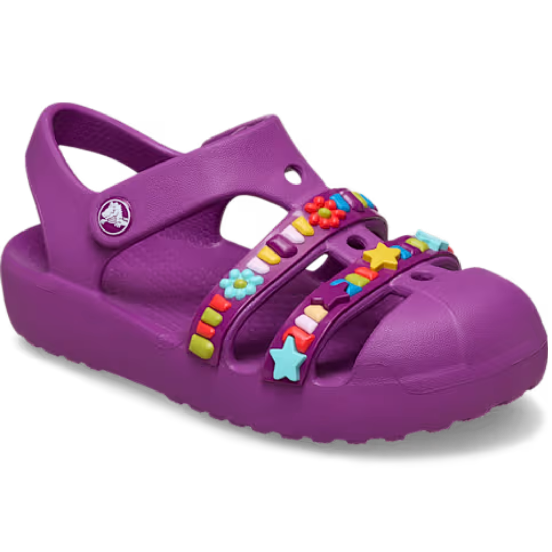 Classic Beaded Fisherman Sandal Toddler - grapeberry