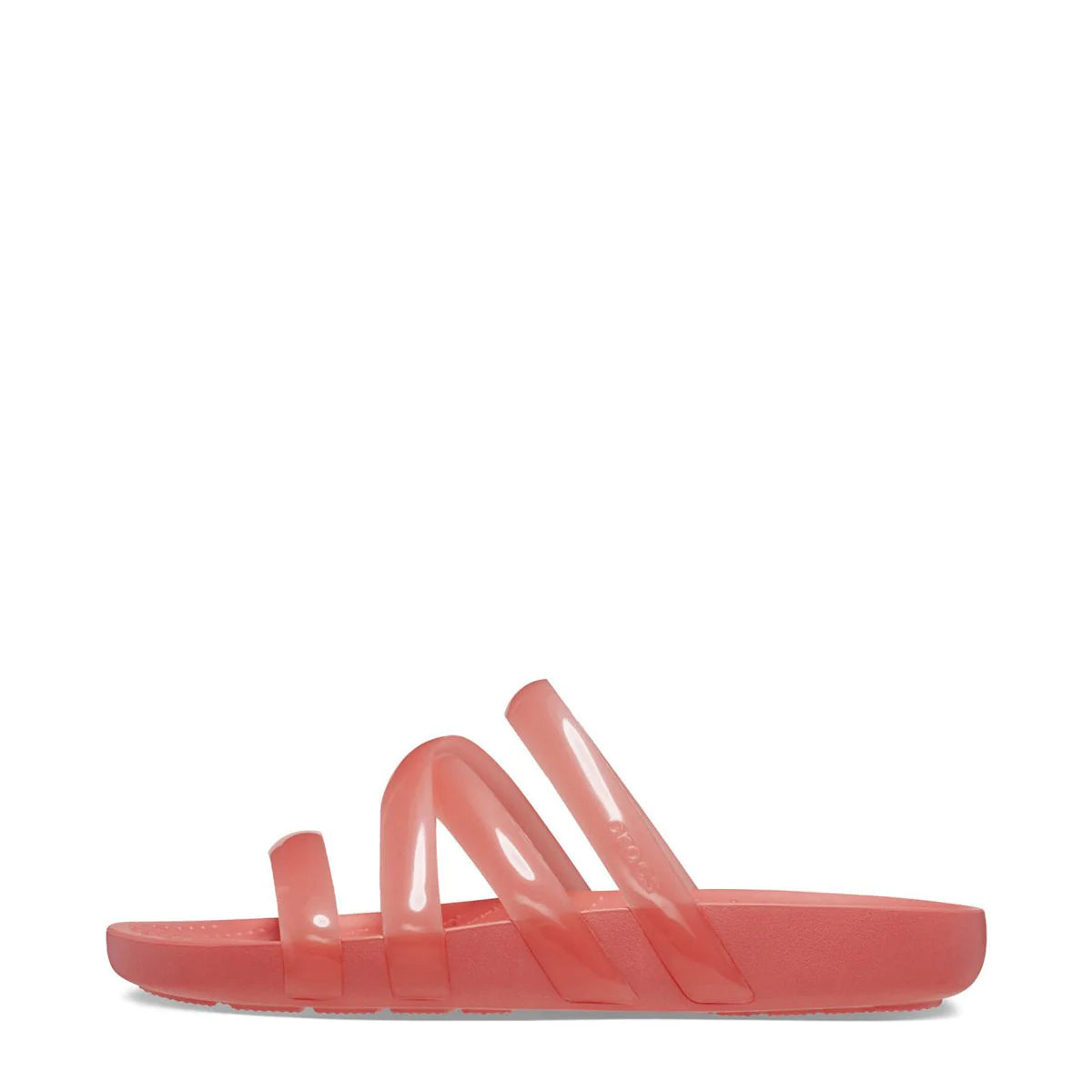 Splash Glossy Strappy Sandal - neon watermelon