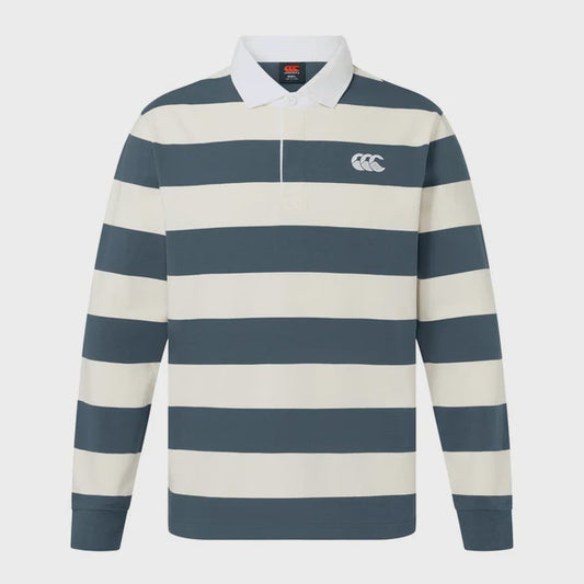 Yarn Stripe Rugby Jersey - dark slate