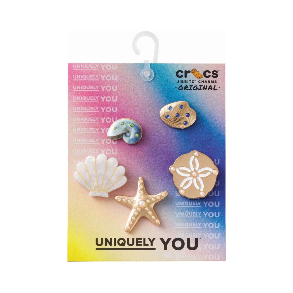 Jibbitz Gold Seashell 5 pack