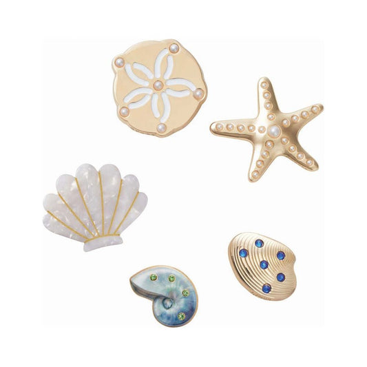 Jibbitz Gold Seashell 5 pack