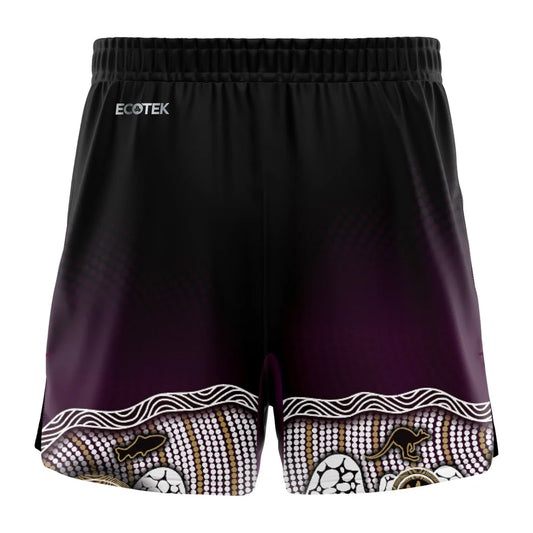 Sea Eagles Indigenous Gym Shorts 2025 - black