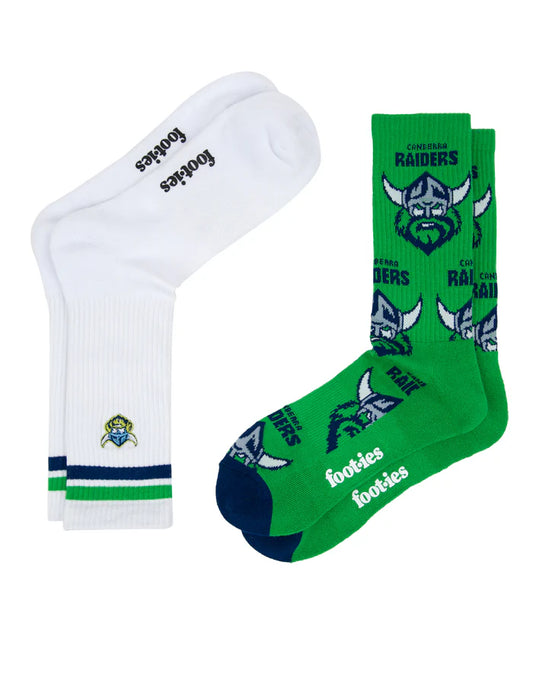 Raiders Footies Embroidered Sneaker Sock - 2 Pack