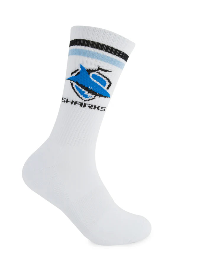 Sharks Footies Logos Sneaker Socks - 2 Pack