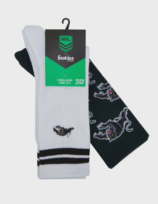 Panthers Footies Embroidered Sneaker Socks - 2 Pack