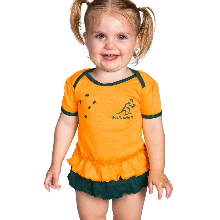Wallabies Girls Footysuit