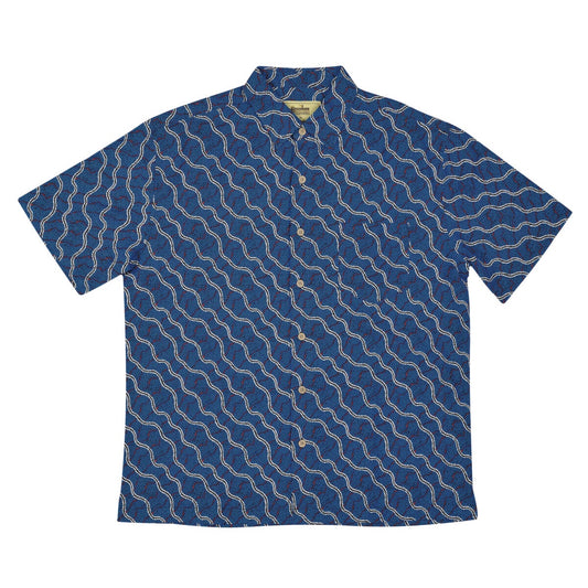 Bamboo Dreaming Shirt - Blue Snake Dreaming