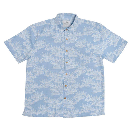 Bamboo Shirt - bamboo leaf blue