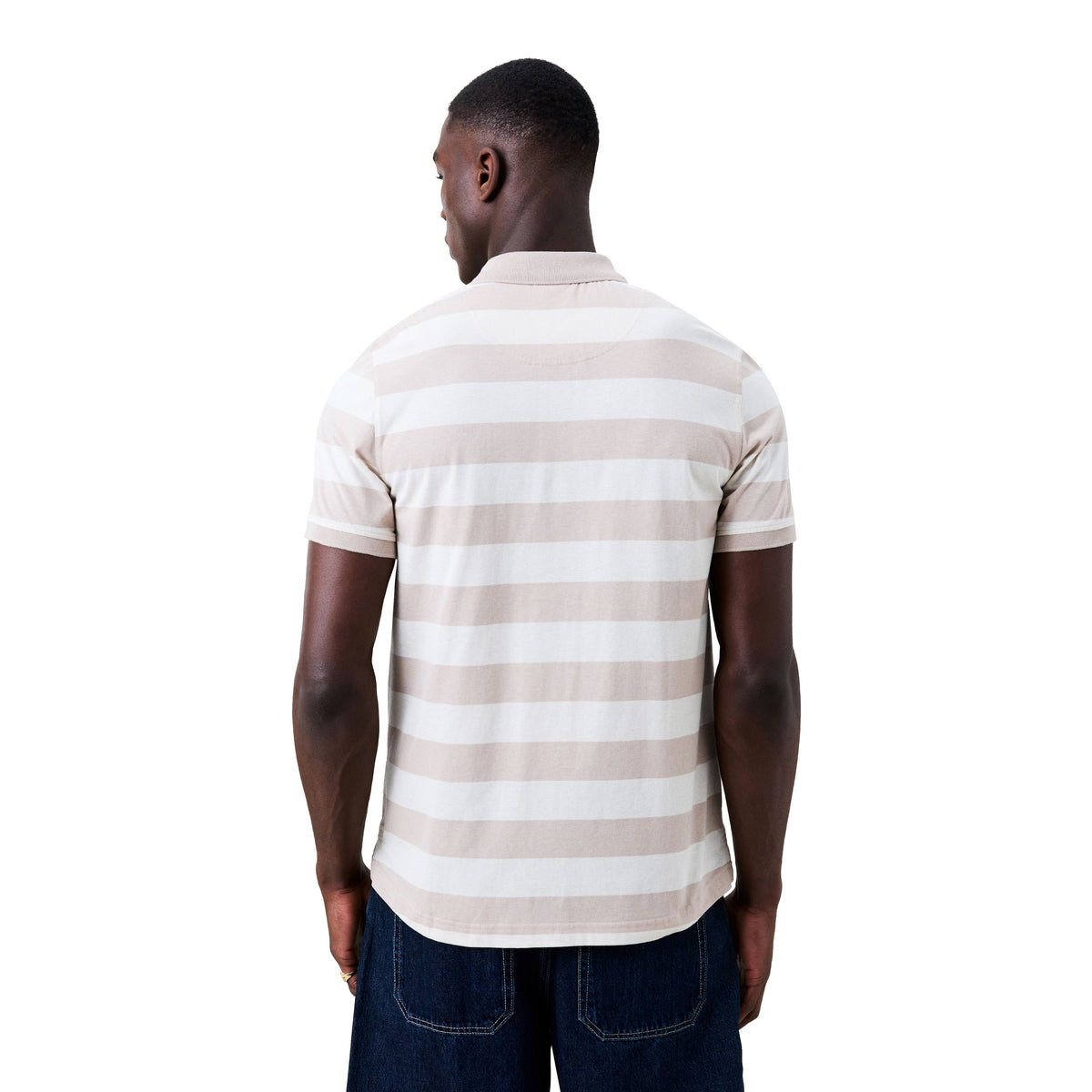 Yarn Stripe Polo - moonbeam