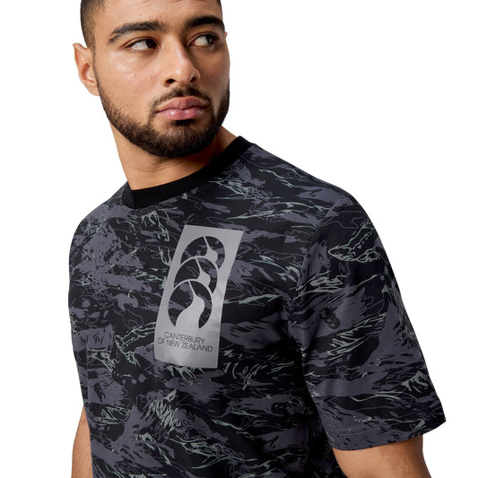 Force AOP Tee H1 25 - jet black