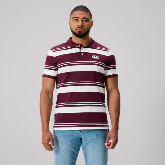 Engineered Stripe Polo - fig